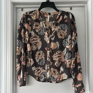 Floral Button-Up Blouse
